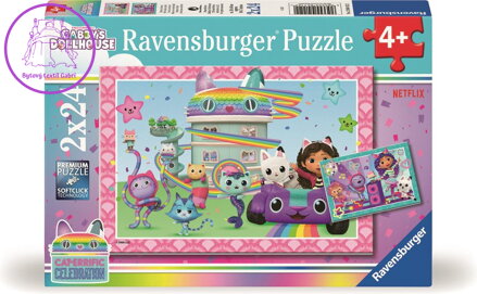 RAVENSBURGER Puzzle Gábinin kouzelný domek 2x24 dílků