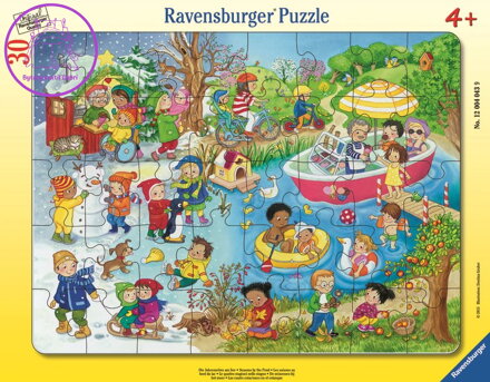 RAVENSBURGER Puzzle 4 roční období u vody 30 dílků