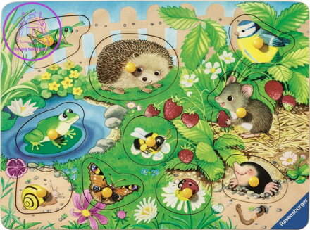 RAVENSBURGER Dřevěná vkládačka Zvířátka 10 dílků