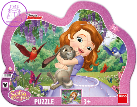 DINO Puzzle Sofie a zvířátka 25 dílků