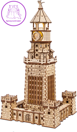 UGEARS Svítící 3D puzzle Alexandrijský maják 340 dílků