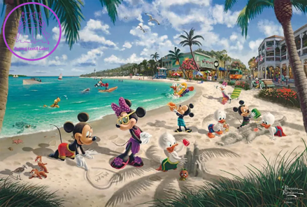 SCHMIDT Puzzle Mickey a Minnie: Na Floridě 200 dílků