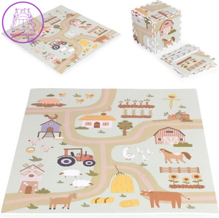 ECOTOYS Pěnové puzzle Statek s okraji