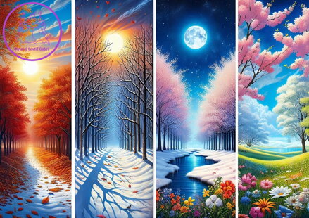 ART PUZZLE Puzzle Brány ročního období 1000 dílků