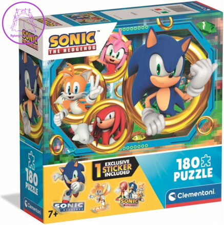 CLEMENTONI Puzzle Ježek Sonic 180 dílků
