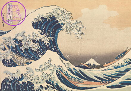 CLEMENTONI Puzzle Museum Collection: Velká vlna Kanagawa 1000 dílků