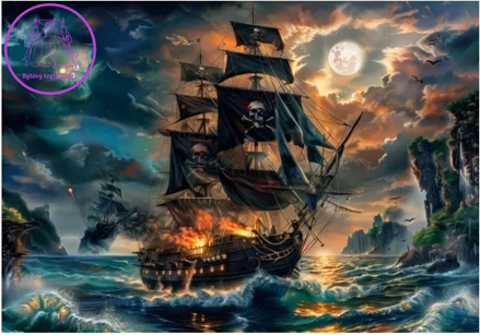 CLEMENTONI Puzzle Piráti prokletých moří 300 dílků