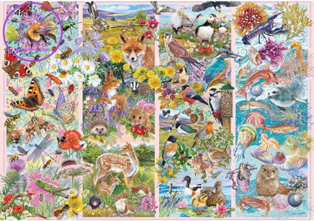 GIBSONS Puzzle Zvědaví tvorové 500 dílků