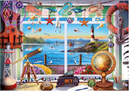 EDUCA Puzzle Život v přístavu 1000 dílků