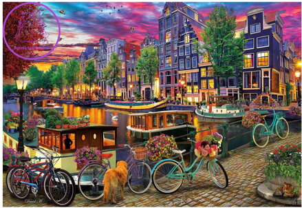 EDUCA Puzzle Jízdní kola v Amsterdamu 6000 dílků