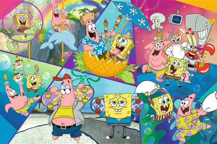 TREFL Puzzle SpongeBob v Bikini Bottom 300 dílků
