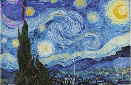 EDUCA Miniaturní puzzle Hvězdná noc 1000 dílků