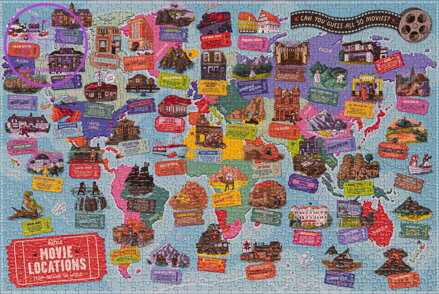 PROFESSOR PUZZLE Puzzle Filmová místa 1000 dílků