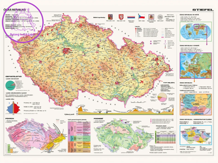 DINO Puzzle Mapa České republiky 2000 dílků