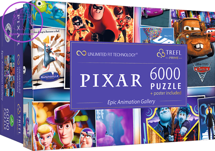 TREFL Puzzle UFT Epická animovaná galerie Disney Pixar 6000 dílků
