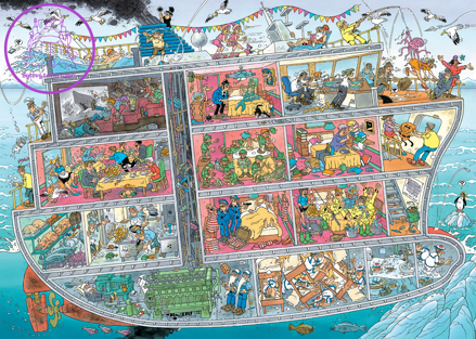 JUMBO Puzzle JvH Výletní loď 1000 dílků