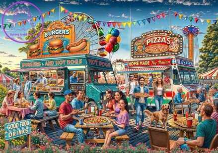 BLUEBIRD Puzzle Pojízdné občerstvení 2000 dílků