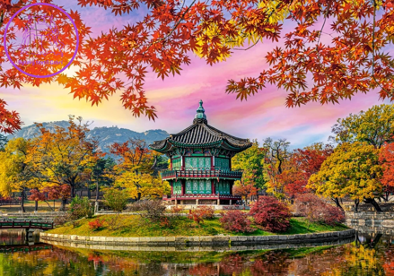 CASTORLAND Puzzle Palác Gyeongbokgung, Jižní Korea 500 dílků