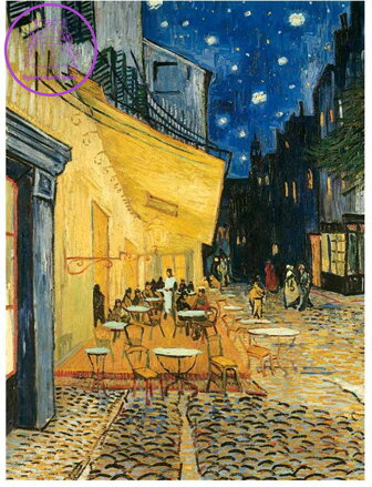 RAVENSBURGER Puzzle Art Collection: Terasa kavárny v noci 1000 dílků