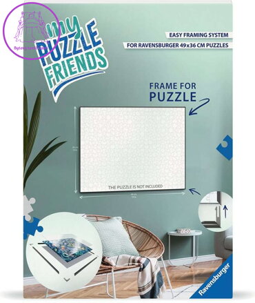RAVENSBURGER Rám na puzzle My Puzzle Friends 49x36cm - bílý