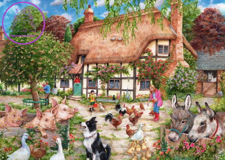 RAVENSBURGER Puzzle Domeček na venkově 1000 dílků