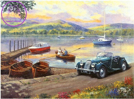 RAVENSBURGER Puzzle Objevování krás jezer 500 dílků