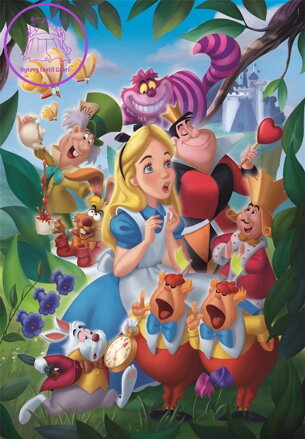 CLEMENTONI Puzzle Alenka v řísi divů 1000 dílků