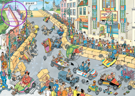 JUMBO Puzzle JvH Závod soapboxů 1000 dílků