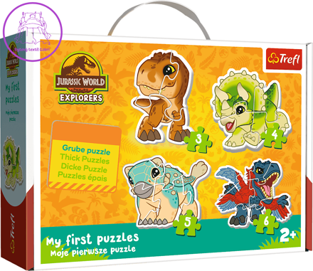 TREFL Baby puzzle Jurský park 4v1 (3,4,5,6 dílků)