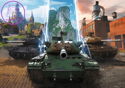 TREFL Puzzle World of Tanks: Čas na akci 500 dílků