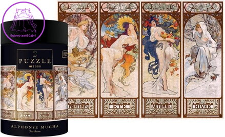 INTERDRUK Puzzle Art: Čtyři roční období 1000 dílků