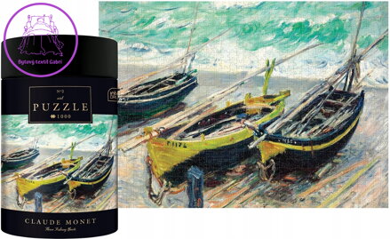 INTERDRUK Puzzle Art: Tři rybářské lodě 1000 dílků