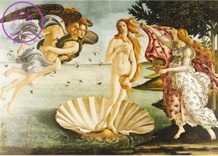 INTERDRUK Puzzle Art: Zrození Venuše 1000 dílků