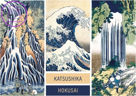 INTERDRUK Puzzle Art: Koláž Katsushika Hokusai 1000 dílků