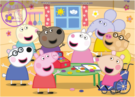 DINO Puzzle Prasátko Peppa: Obchod MAXI 24 dílků