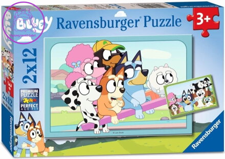 RAVENSBURGER Puzzle Bluey 2x12 dílků