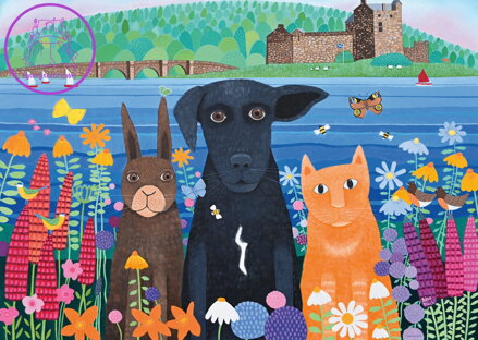 RAVENSBURGER Puzzle Zvířecí kamarádi 1000 dílků