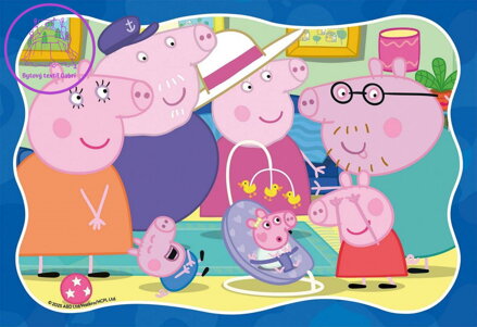 RAVENSBURGER Puzzle Prasátko Peppa 35 dílků