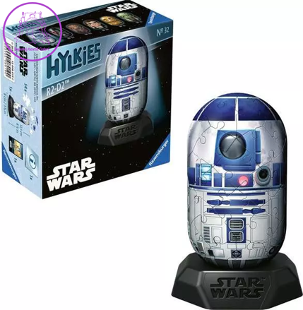 RAVENSBURGER 3D puzzle Hylkies: Star Wars: R2D2 54 dílků