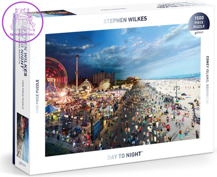 GALISON Puzzle Coney Island ve dne v noci 1500 dílků