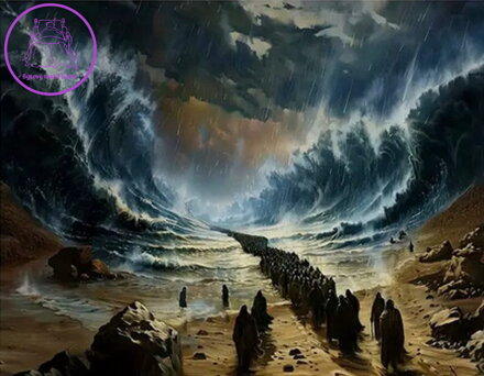 NORIMPEX Diamantové malování Mojžíšův průchod mořem 30x40cm NORIMPEX Diamantové malování Mojžíšův průchod mořem 30x40cm