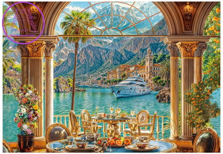 CASTORLAND Puzzle Středomořský dezert 1500 dílků