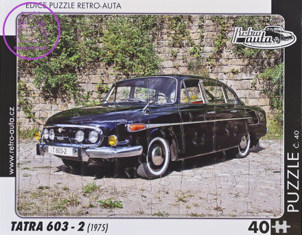 RETRO-AUTA Puzzle č.40 TATRA 603 - 2 (1975) 40 dílků