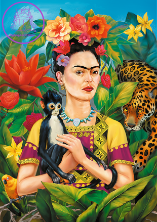 TREFL Puzzle Premium Plus Portrét Fridy Kahlo 1000 dílků