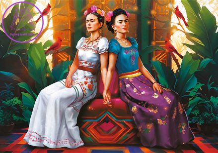TREFL Puzzle Premium Plus Frida Kahlo: Dvě já 1000 dílků
