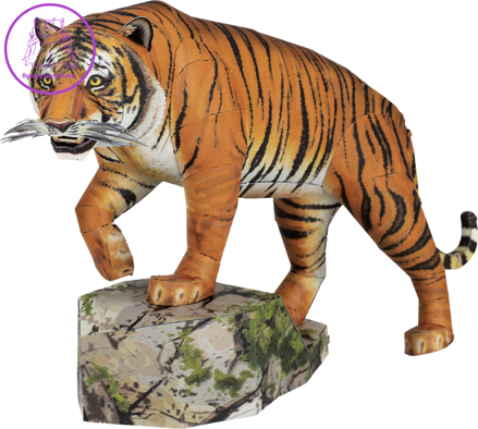 METAL EARTH 3D puzzle Tygr bengálský METAL EARTH 3D puzzle Tygr bengálský