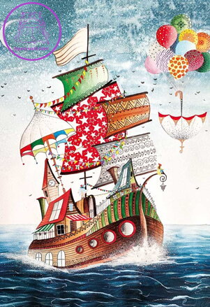 MAGNOLIA Puzzle Svobodná loď 1000 dílků