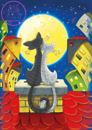 MAGNOLIA Puzzle Kočky na střeše 1000 dílků