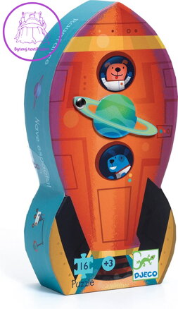 DJECO Puzzle Vesmírná raketa 16 dílků