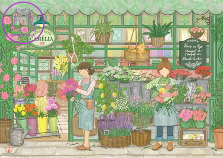 MAGNOLIA Puzzle Květinářství Camelia 1000 dílků